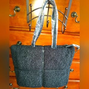 Ladies Black SHERPA Purse
